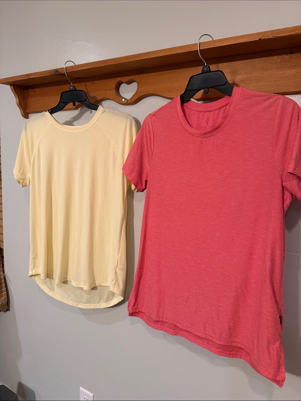 2 Women’s Short Sleeve Tee - Pink and Light Yellow